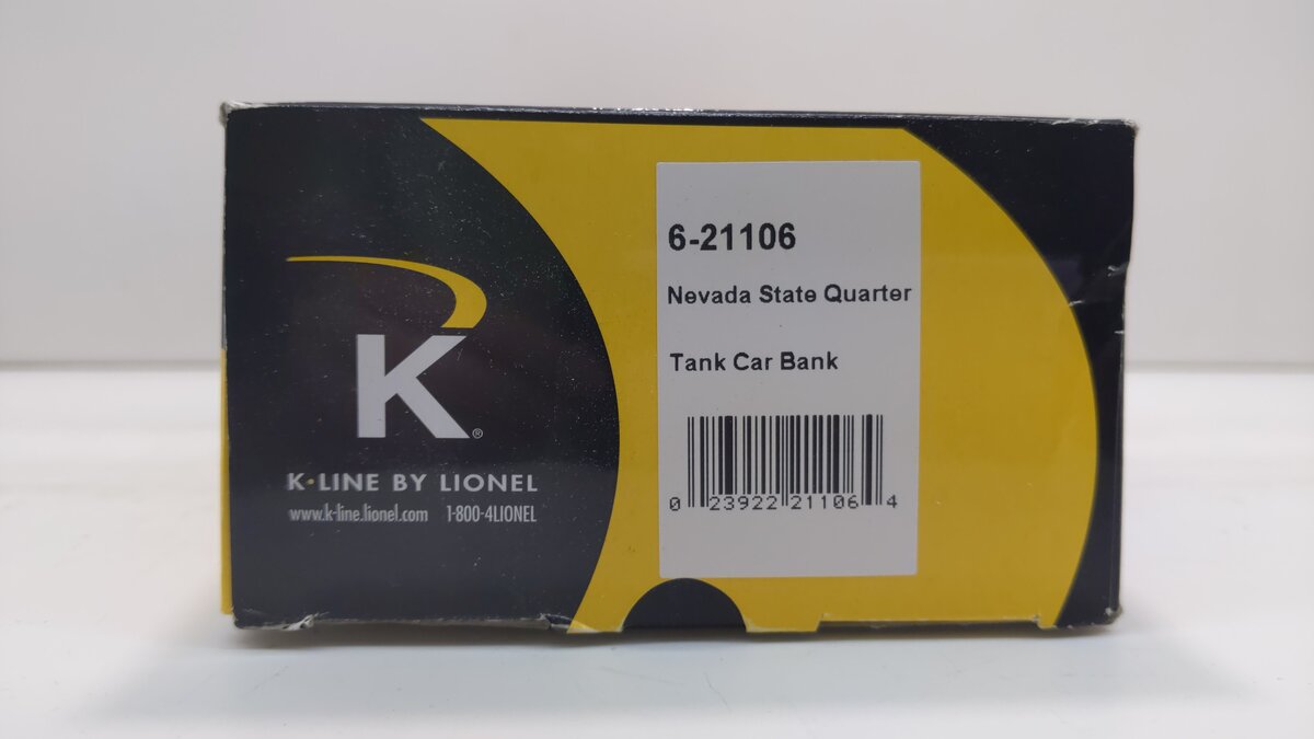 Lionel 6-21106 Nevada State Tank Car Bank