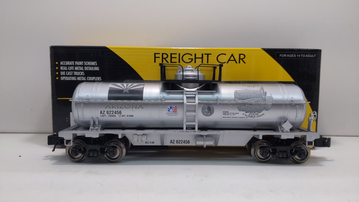 K-Line 6-22456 O Arizona State Quarter Tank Car Bank