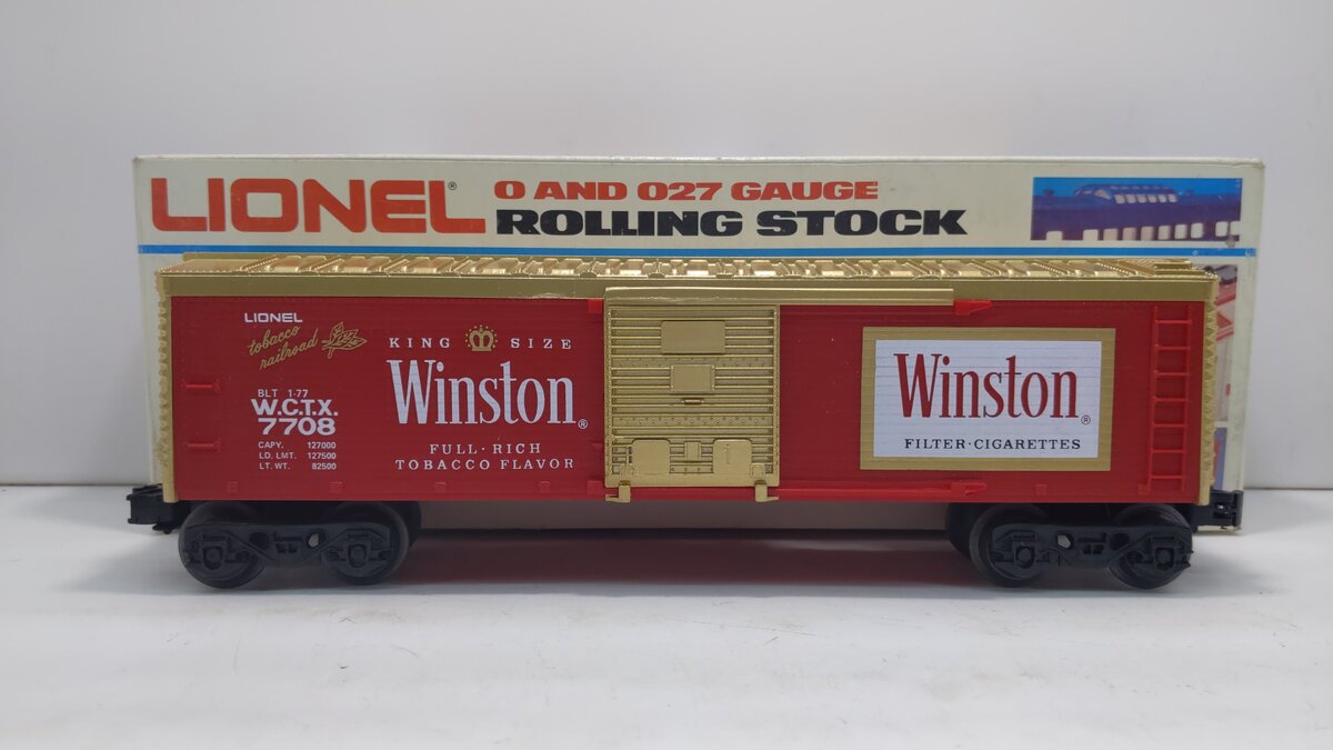 Lionel 6-7708 O Gauge Winston Billboard Reefer Car – Trainz