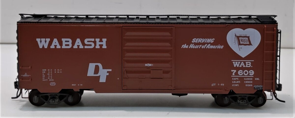 Kadee 5208 HO Wabash 40' PS-1 Standard Boxcar #7609