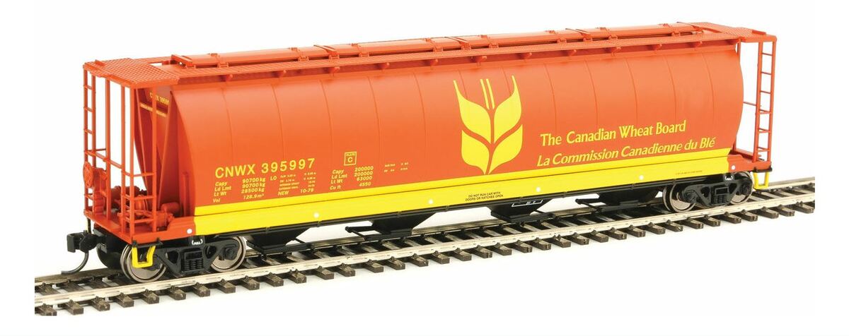 Walthers 910-7160 HO Canadian Wheat Board CPWX 59' Cylindrical Hopper #395997