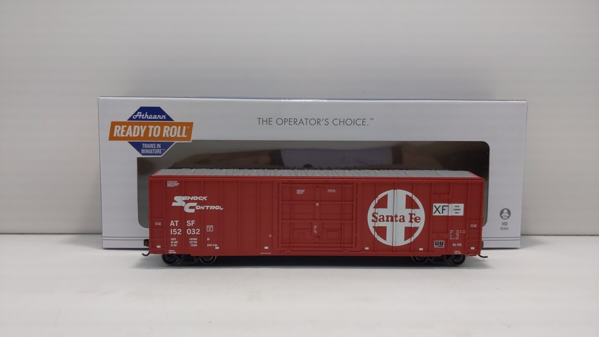 Athearn 87435 HO Santa Fe RTR 50' FMC Superior Plug Door Box #152032