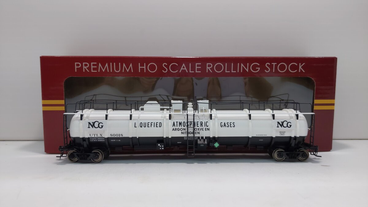 Broadway Limited 6113 HO UTLX NCG High-Capacity Cryogenic Tank Car