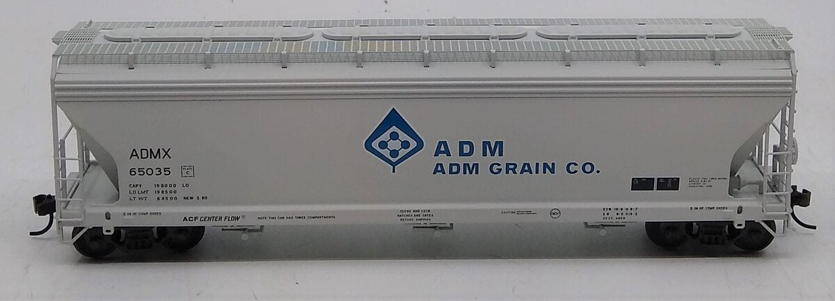Atlas 20000066 HO Scale ADM Transportation ACF 3 Bay Centerflow Hopper #65035