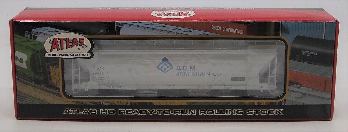 Atlas 20000066 HO Scale ADM Transportation ACF 3 Bay Centerflow Hopper #65035