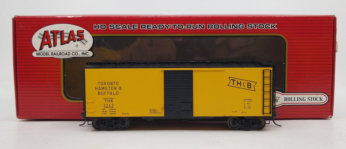 Atlas 20001402 HO TH&B 40' Postwar Boxcar w/ 6' Door #3363