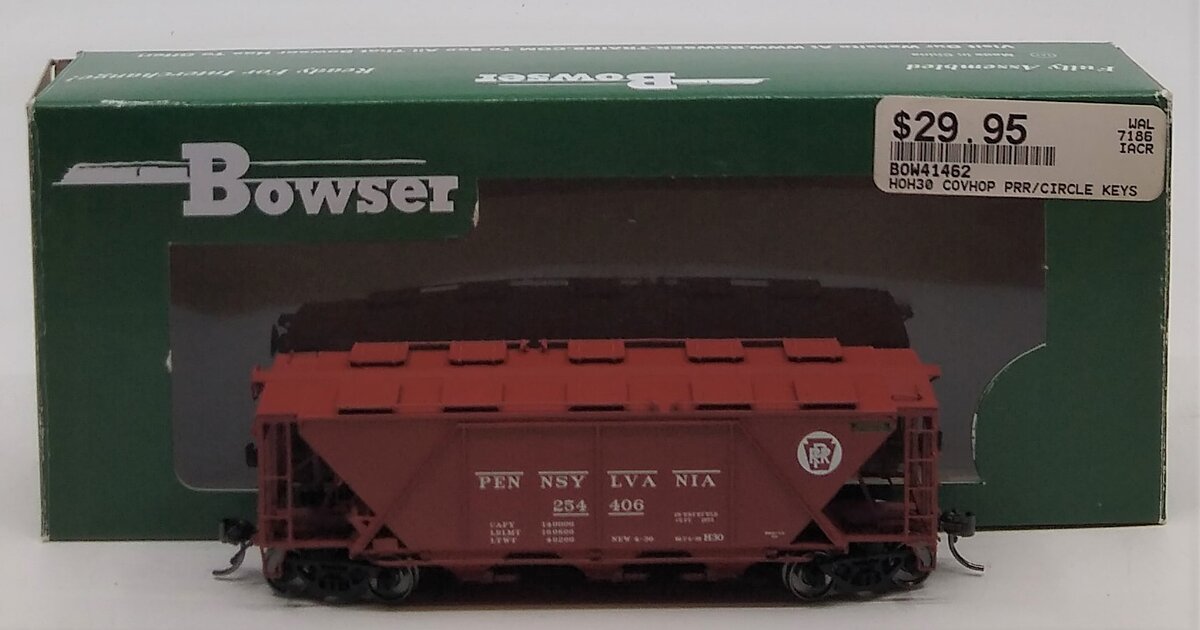 Bowser 41462 HO Pennsylvania Railroad H30 Covered Hopper #254406
