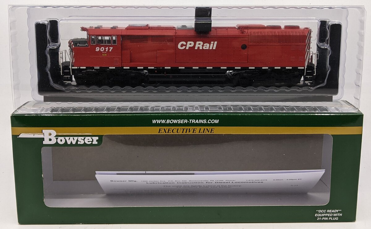 Bowser 24348 HO Scale CP Rail EMD SD40-2F Diesel Locomotive #9017