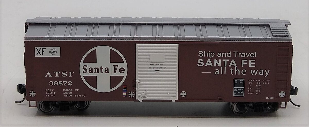 Bowser 41301 HO Atchison, Topeka and Santa Fe 40' Steel Side Box Car #39872