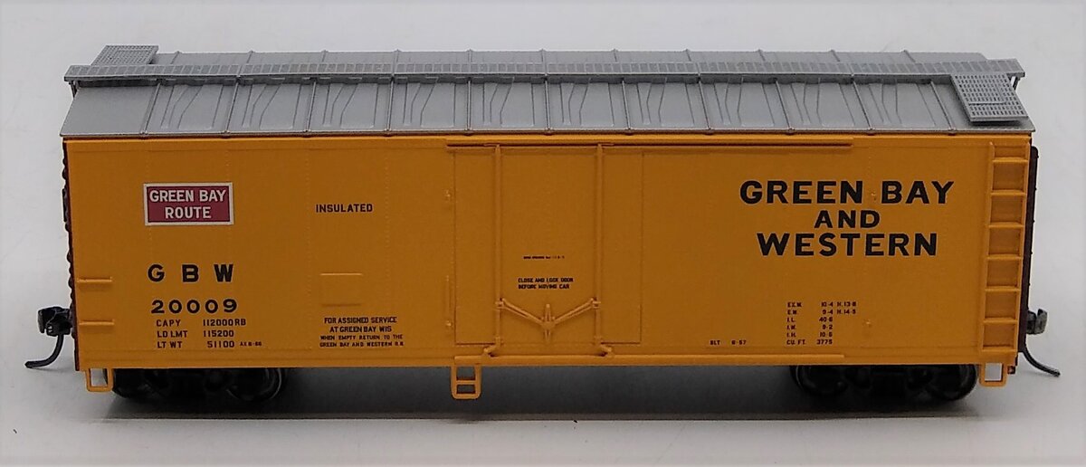 Atlas 20002738 HO Green Bay & Western 40' Plug Door Boxcar #20009