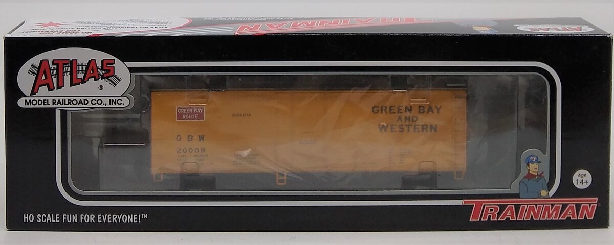 Atlas 20002738 HO Green Bay & Western 40' Plug Door Boxcar #20009