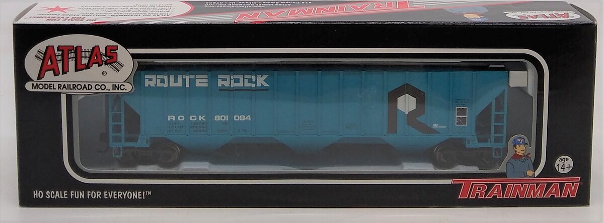 Atlas 20000902 HO ROCK Trainman Thrall 4750 Covered Hopper #801094