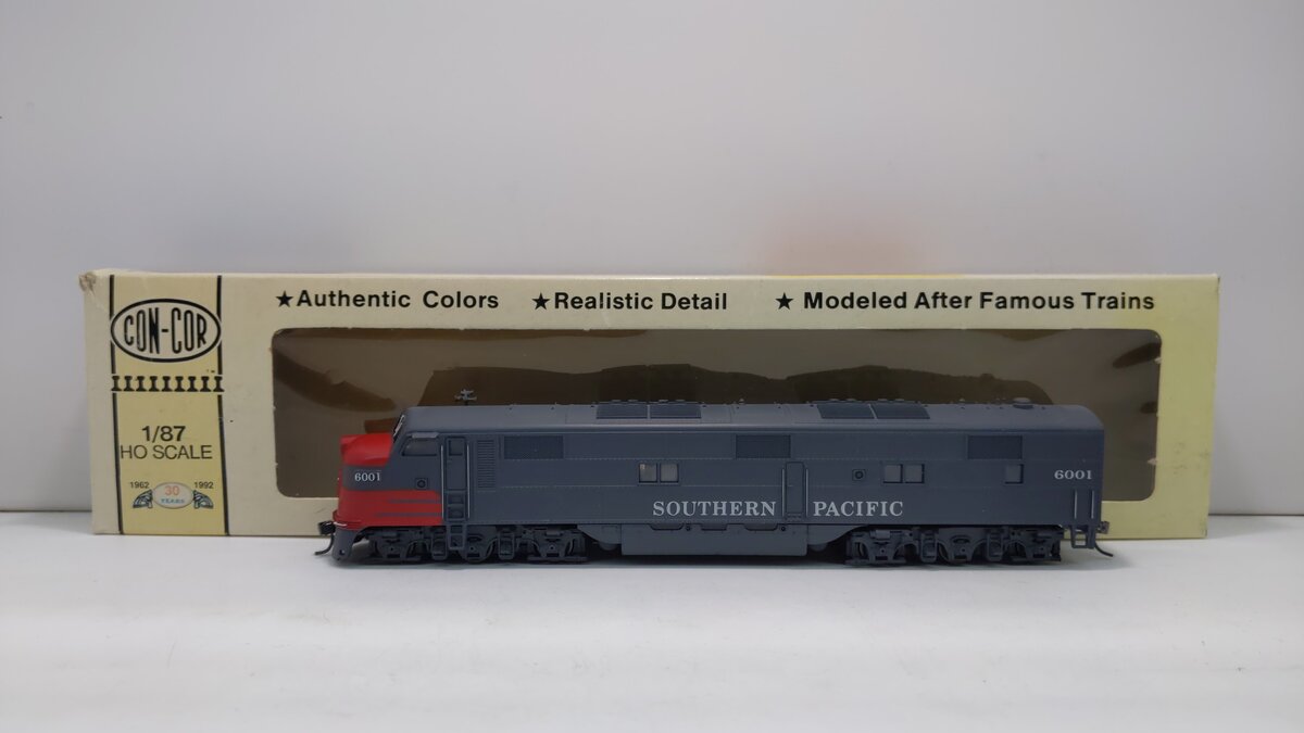 Con-Cor 0015-002151 HO SP EMD E-74 Single Headlight Powered Diesel Loco #6001