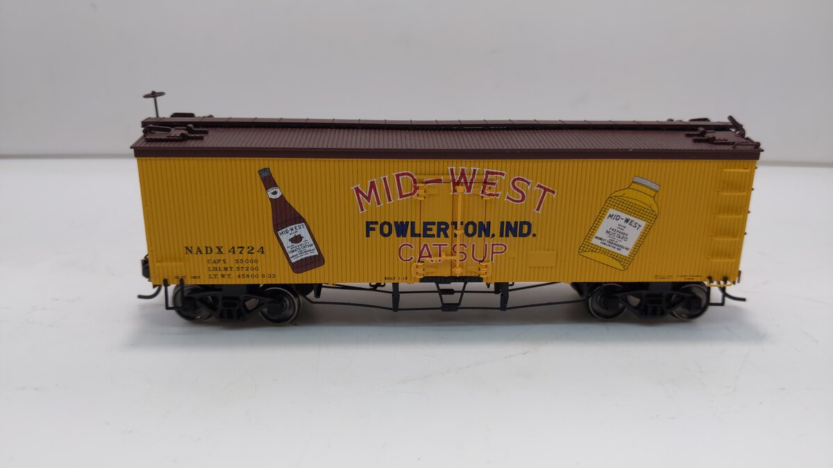Atlas 20003986 HO Mid-West Catsup 36' Wood Reefer #4724