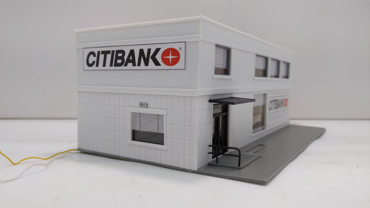 Model Power 675 HO Scale Built-Up Citibank Building