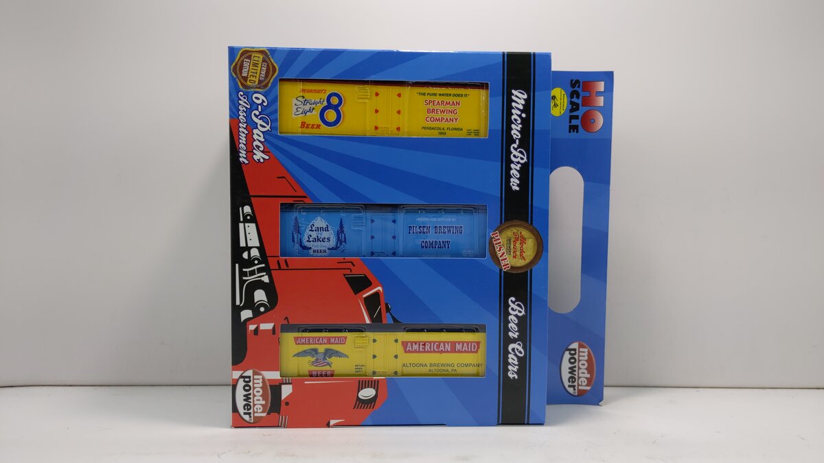 Model Power 98706 HO Beer Car Assortment w/Handle (6)