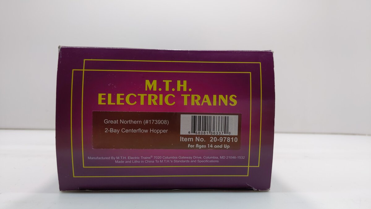 MTH 20-97810 O GN 2-Bay Centerflow Hopper #173908