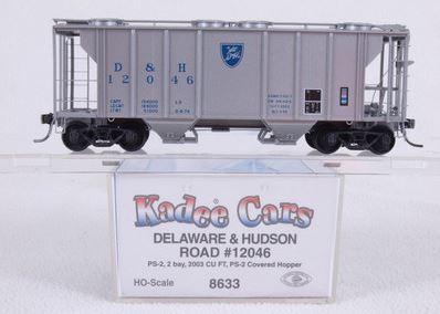 Kadee 8633 HO Delaware & Hudson PS-2 2-Bay Covered Hopper #12046