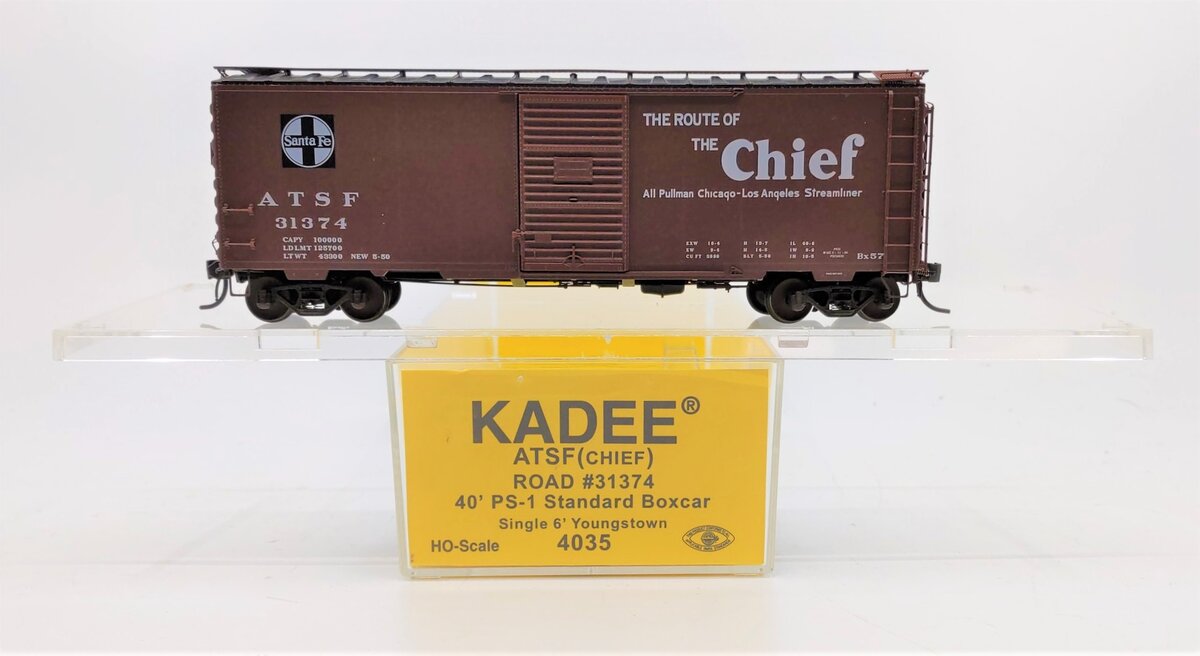 Kadee 4035 HO Santa Fe Chief 40' PS-1 Standard Boxcar #31374