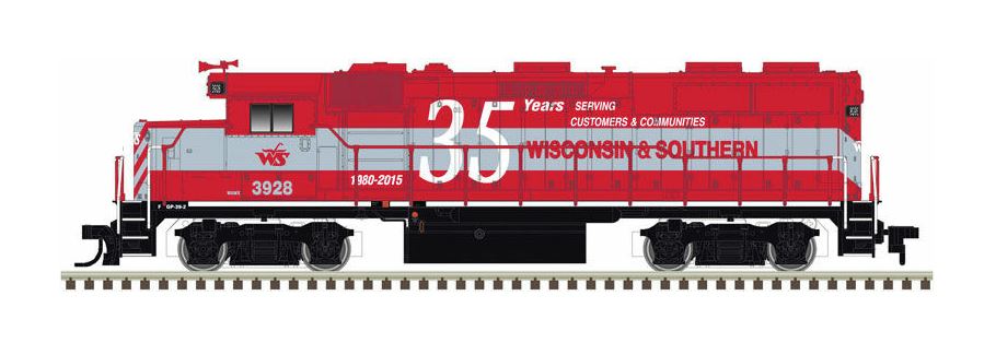 Atlas 10002606 HO Scale Wisconsin & Southern GP39-2 Diesel Locomotive #3928