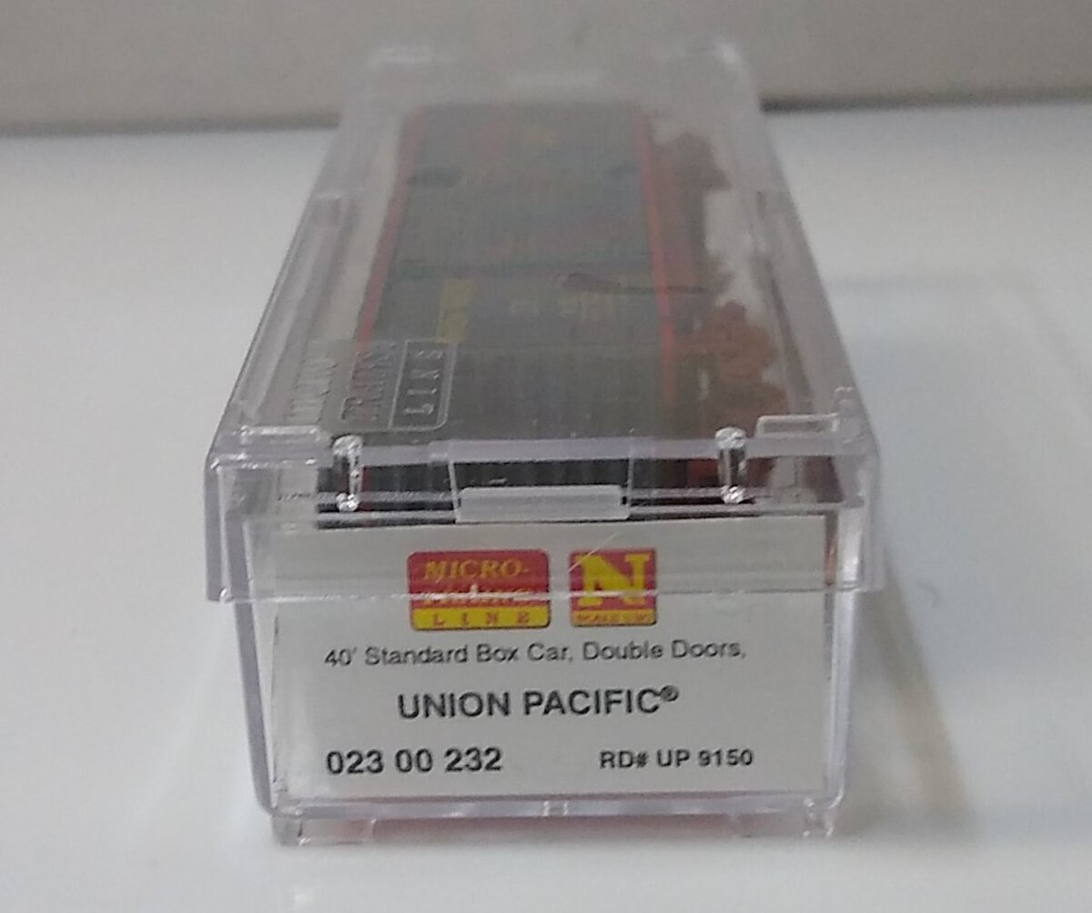Micro-Trains 02300232 N Union Pacific 40' Standard Double Door Boxcar #9150