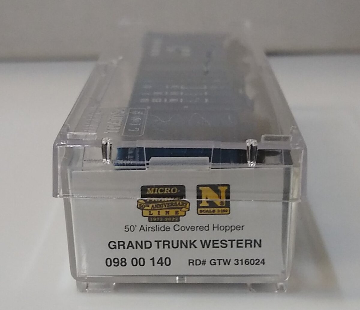 Micro-Trains 09800140 N Grand Trunk Western 50' Airslide Covered Hopper #316024