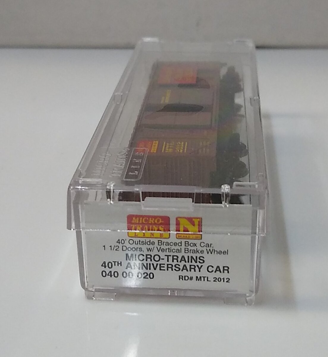 Micro-Trains 04000020 N MTL 40th Anniv Car 40' Outside Braced Boxcar #2012