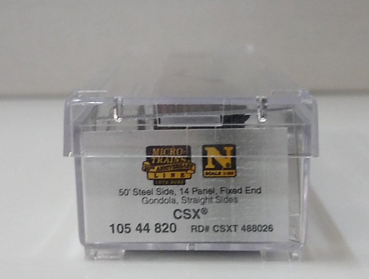 Micro-Trains 10544820 N CSX Transportation 50' Steel Gondola #488026
