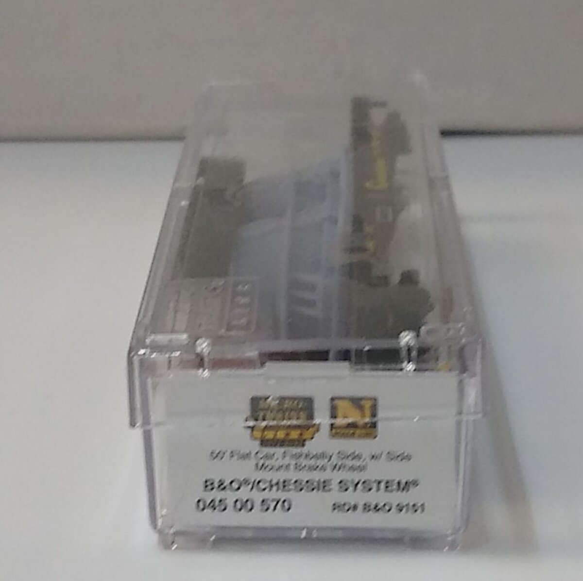 Micro-Trains 04500570 N Chessie System B&O 50' Fishbelly Side Flat Car