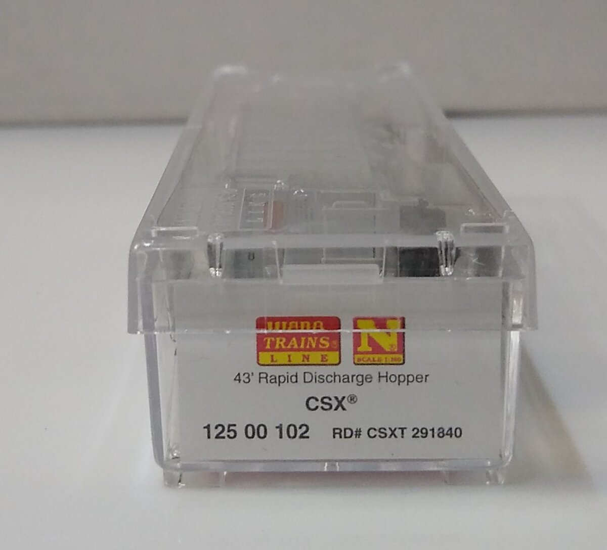 Micro-Trains 12500102 N CSX 43’ 3-Bay Ortner Rapid Discharge Hopper Car #291840