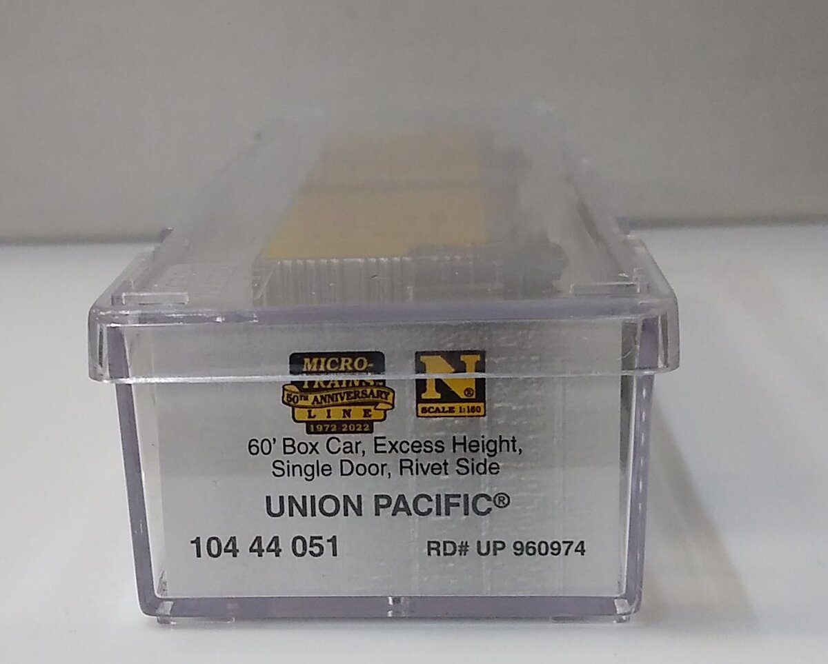 Micro-Trains 10444051 N Union Pacific 60' High-Cube Boxcar #960974