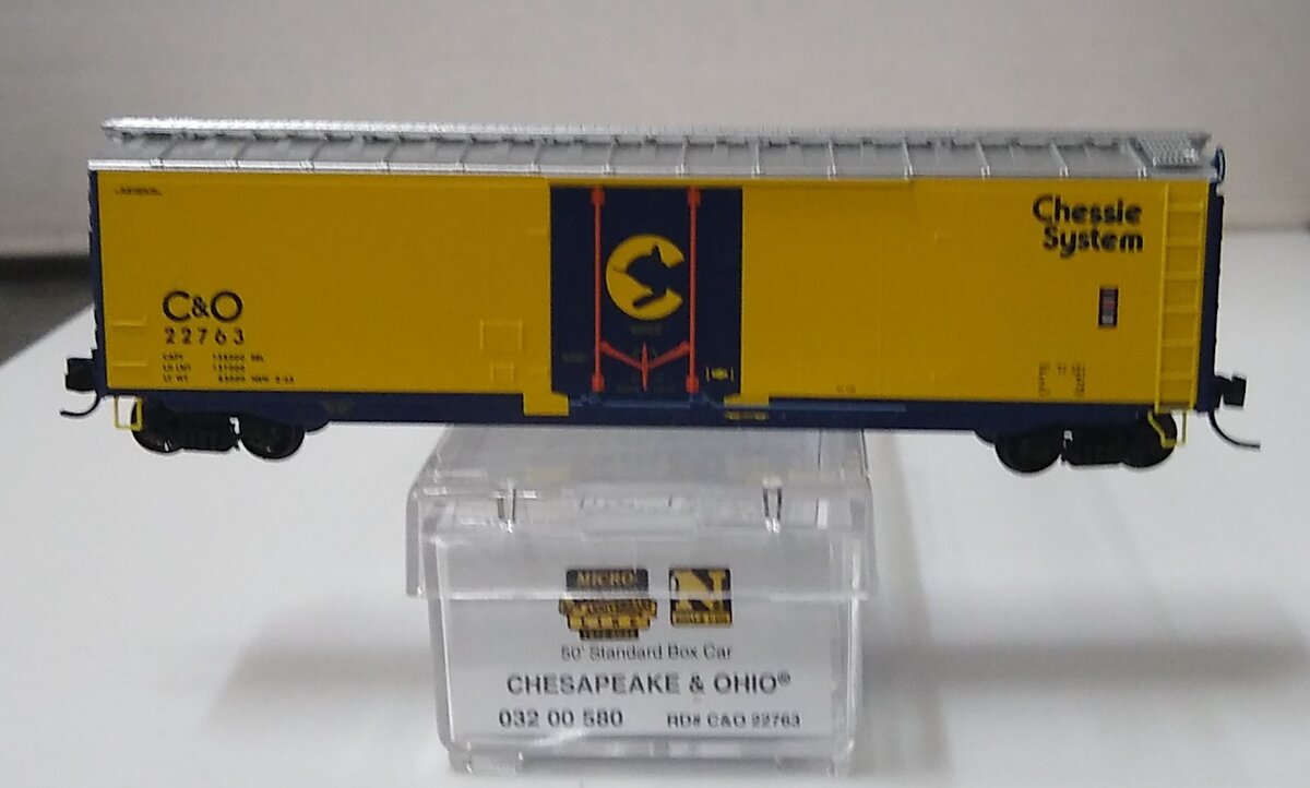Micro-Trains 03200580 N Chesapeake and Ohio 50' Box Car #22763