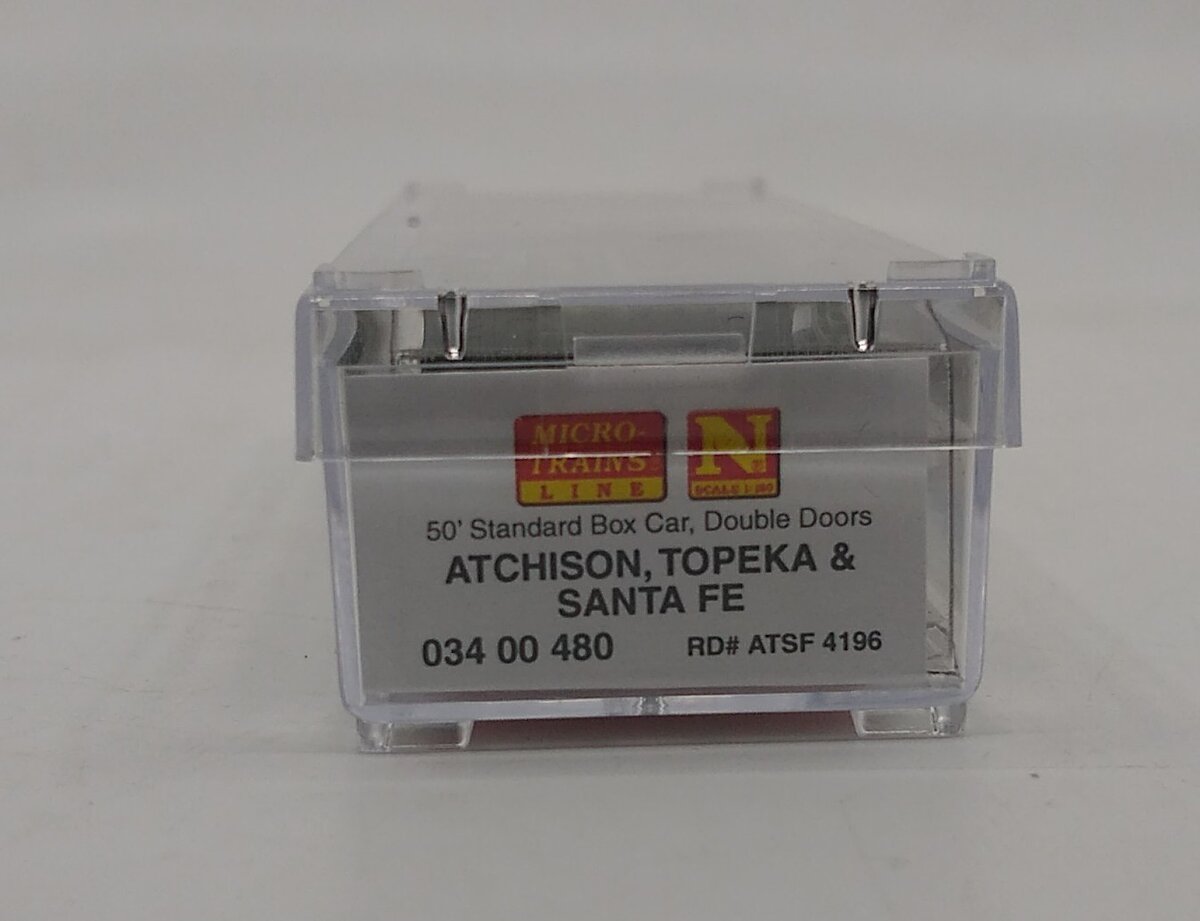 Micro-Trains 03400480 N Santa Fe 50' Double-Door Boxcar Ready to Run #4196