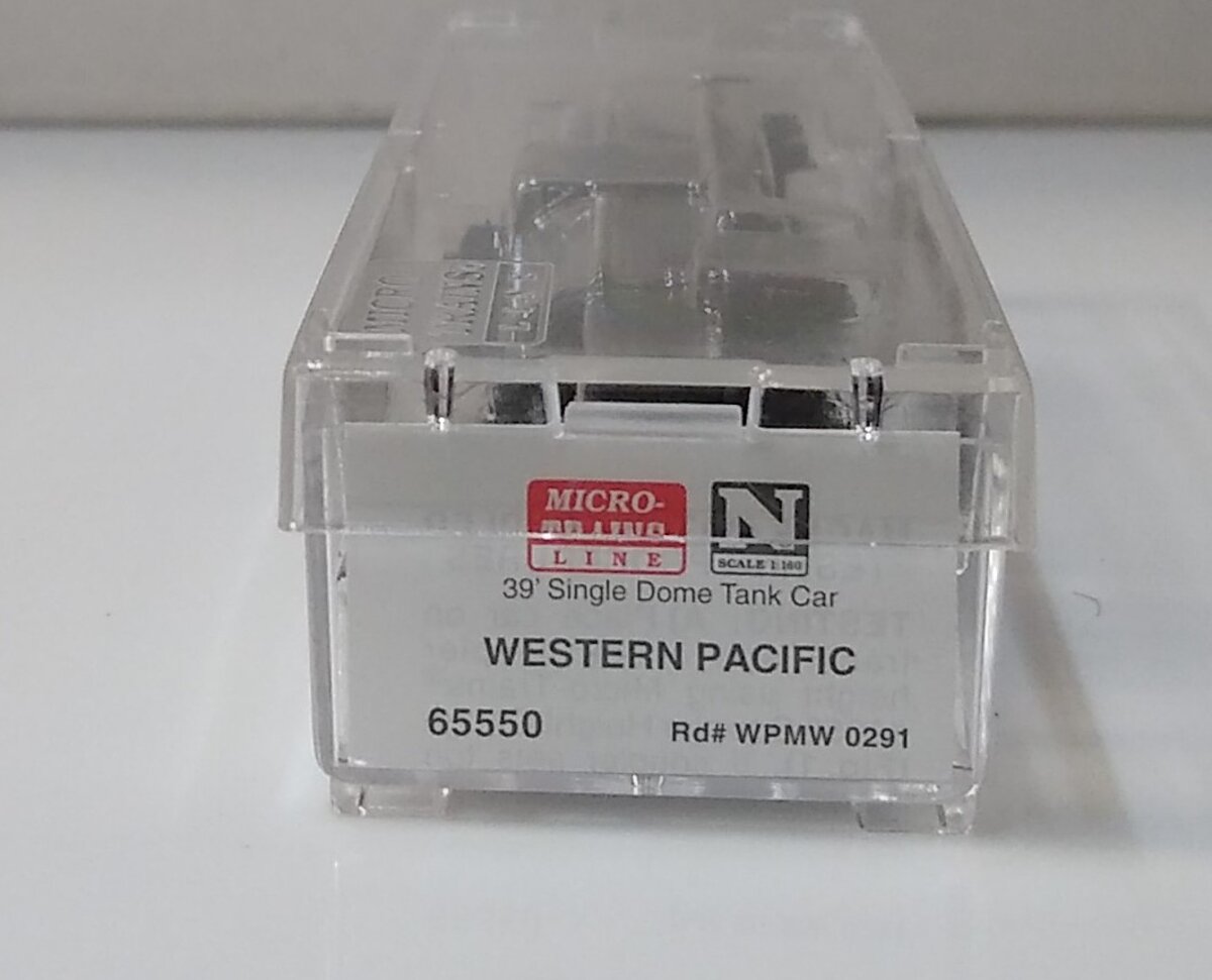 Micro-Trains 06500550 N Western Pacific 39' Single Dome Tank Car #0291