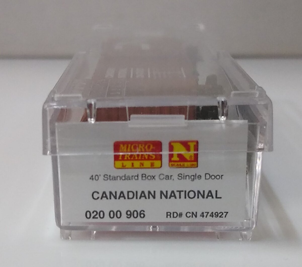 Micro-Trains 02000906 N Canadian National 40' Single Door Boxcar #474927