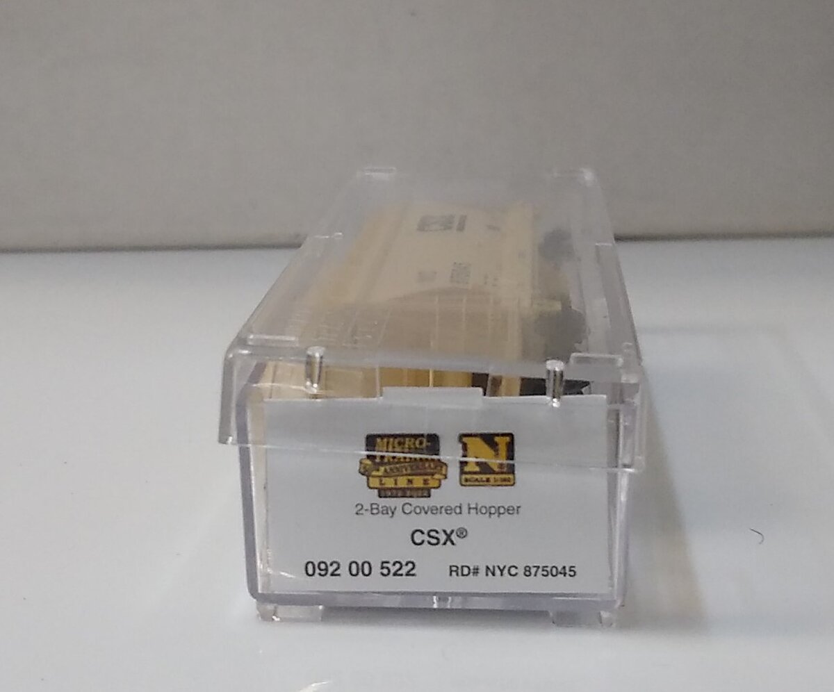 Micro-Trains 09200522 N CSX 2-Bay Covered Hopper #875045