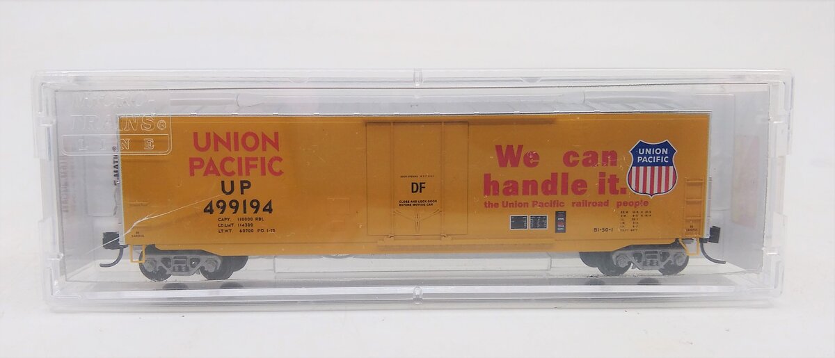 Micro-Trains 18100142 N Union Pacific 50' Standard Plug Door Boxcar #499194