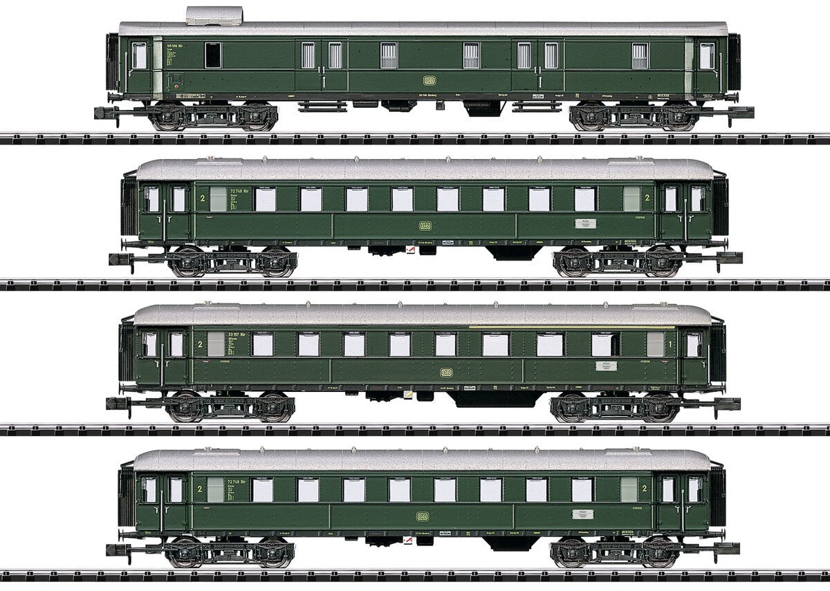 Trix 15015 N DB Limited Stop Fast Train Car Set (Set of 4)