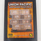 Micro-Trains 99306002 N Union Pacific 40' Weathered Boxcar (Pack of 4)