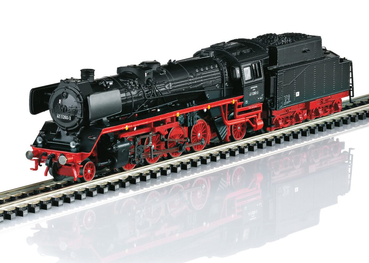 Trix 16413 N DR Class 41 "Reko" Steam Locomotive & Tender w/DCC/SX/SND #411260-3