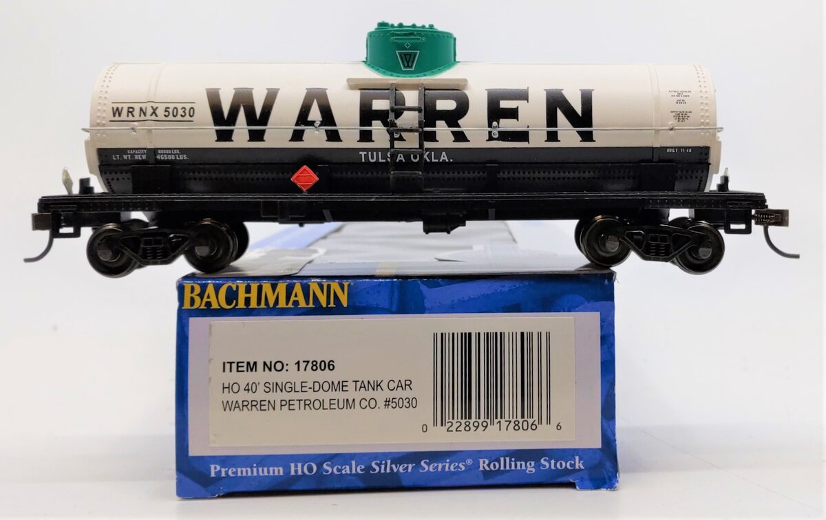 Bachmann 17806 HO Warren Petroleum 40' Single-Dome Tank Car #5030
