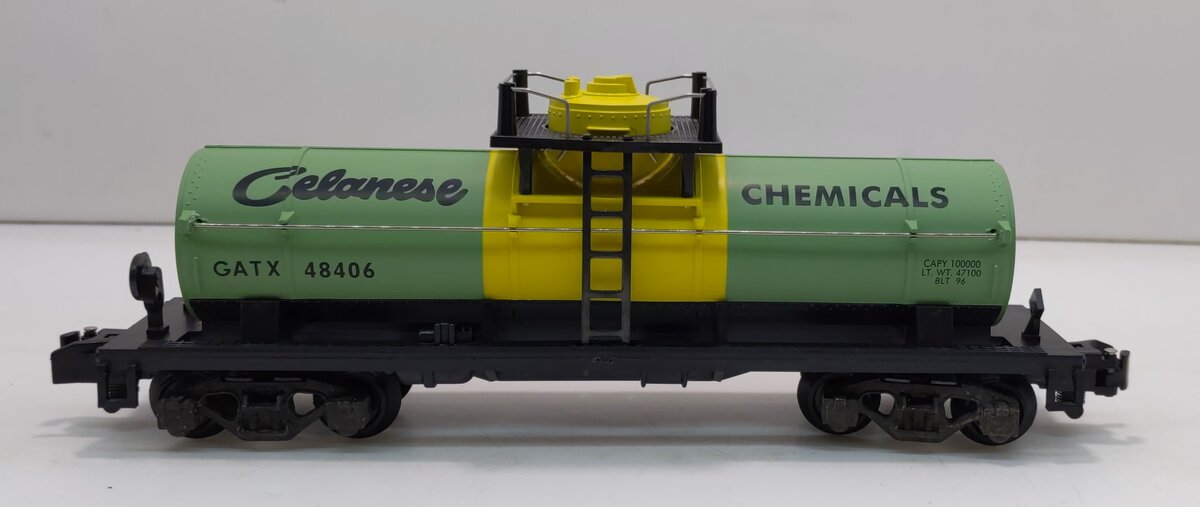 American Flyer 6-48406 S Gauge Celanese Chemicals Single Dome Tank Car #48406