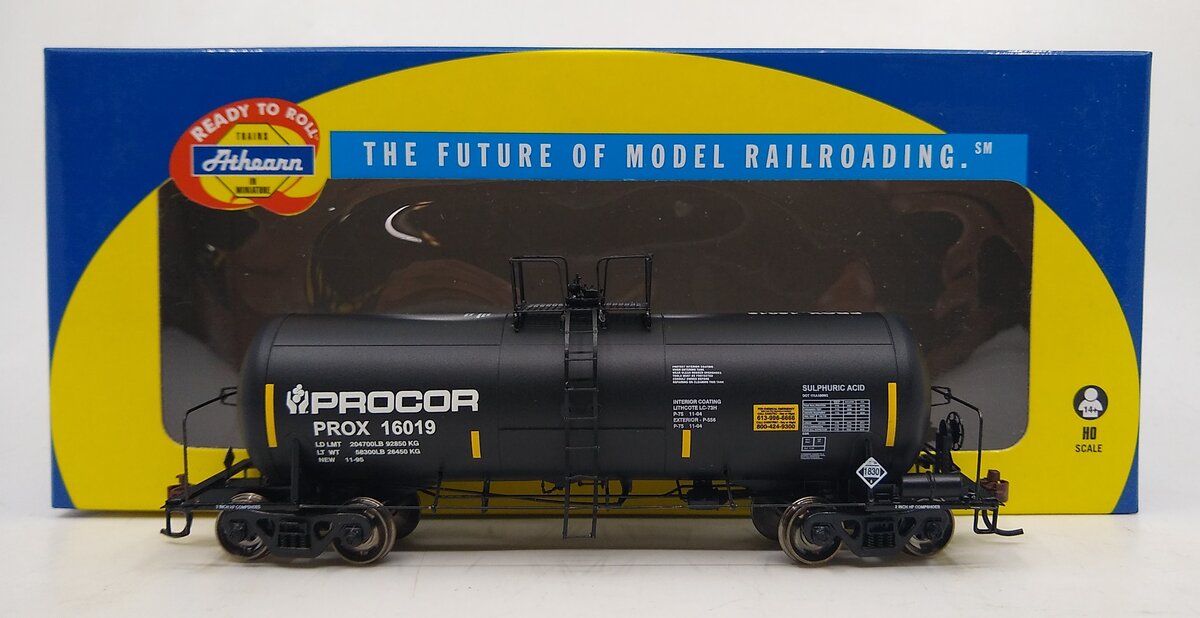 Athearn 96117 HO Procor 13,600-Gallon Acid Tank #16019 – Trainz