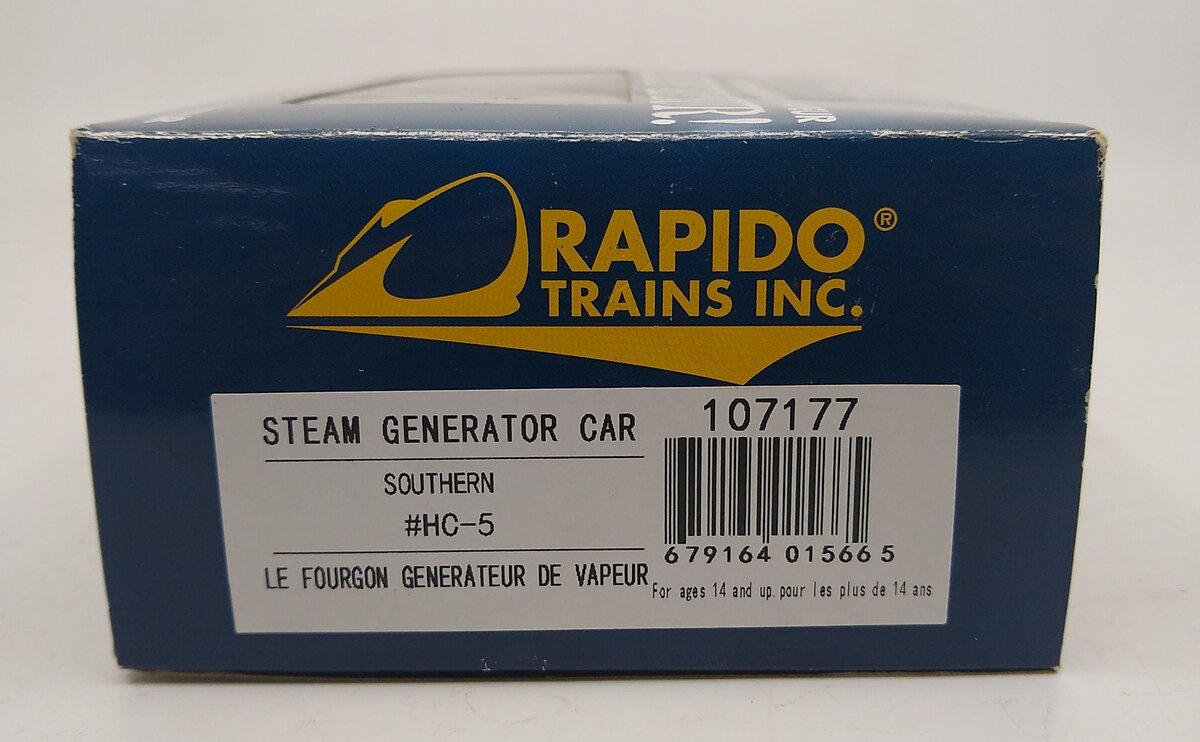 Rapido Trains 107177 HO Southern Steam Generator Car #HC-5