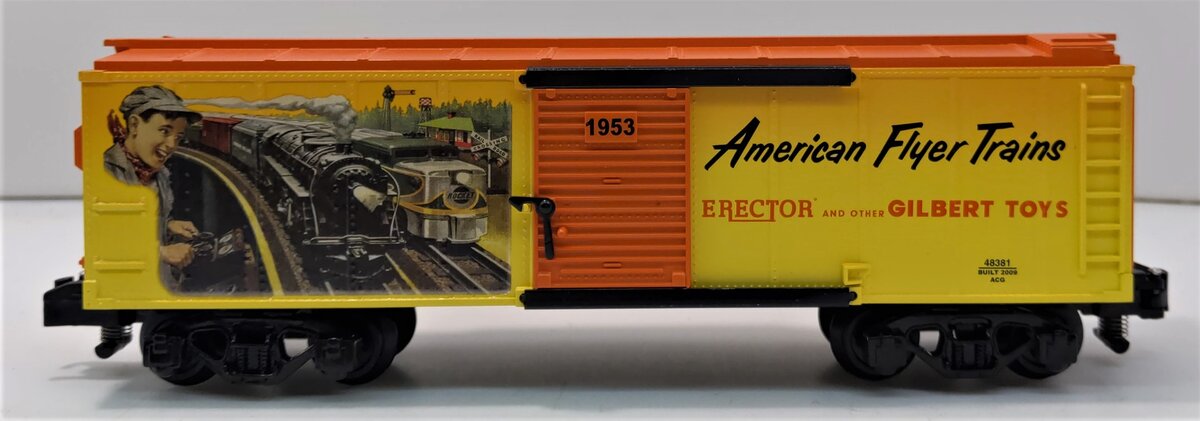 American Flyer 6-48381 S 1953 Catalog Art Boxcar #48381