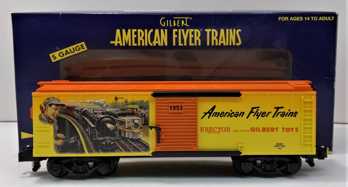 American Flyer 6-48381 S 1953 Catalog Art Boxcar #48381