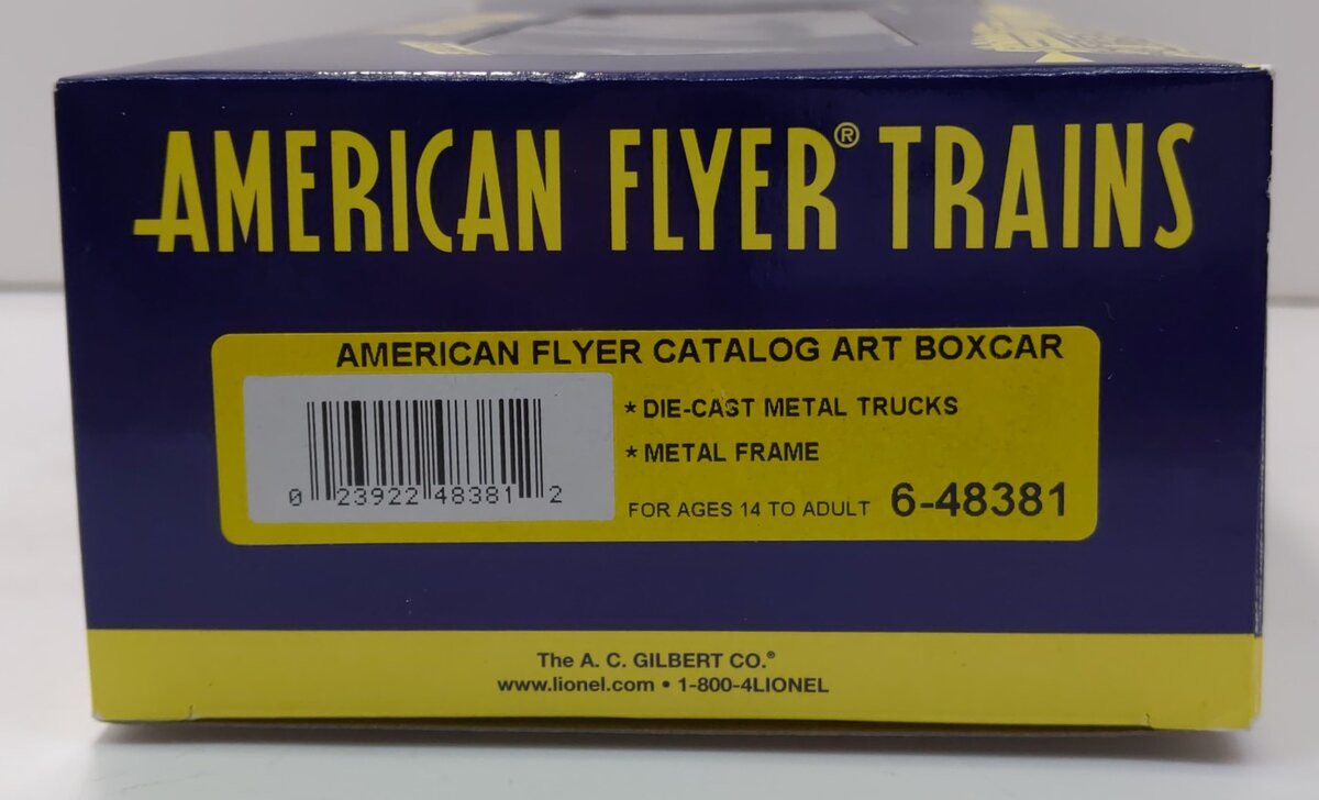 American Flyer 6-48381 S 1953 Catalog Art Boxcar #48381