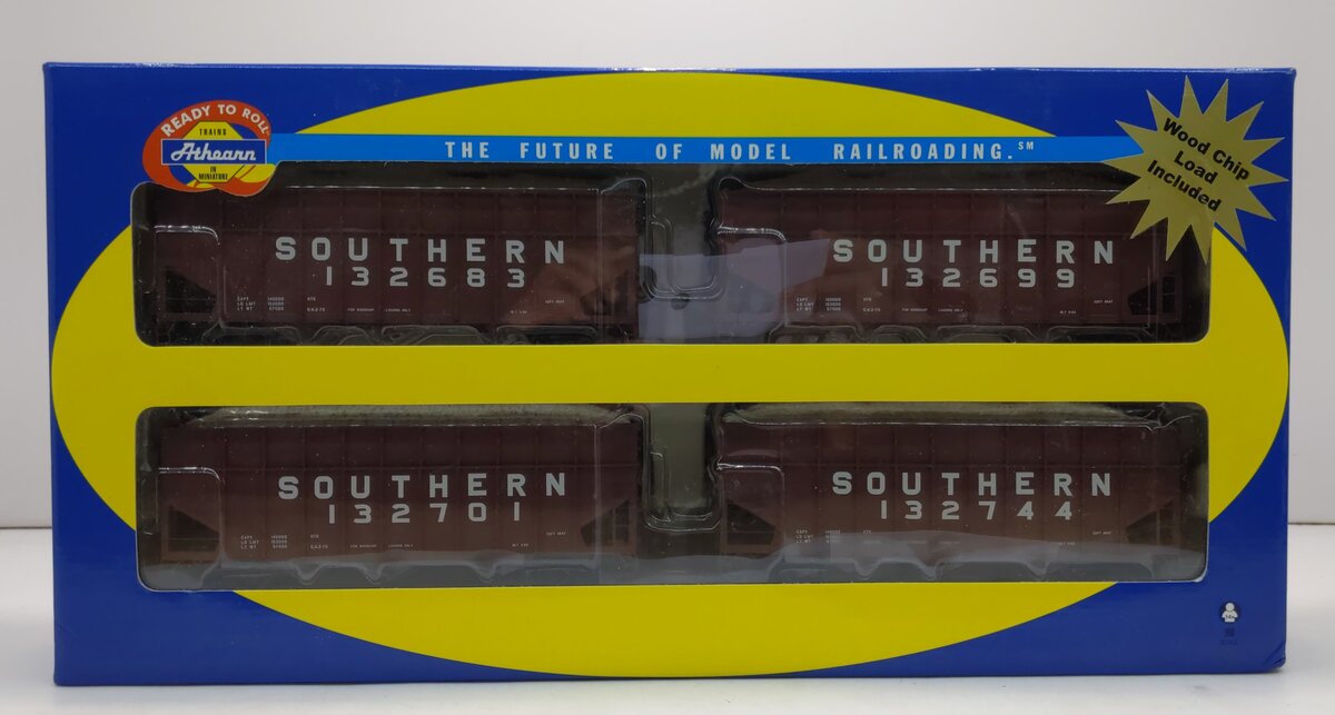Athearn 76411 HO Southern 40' Wood Chip Hopper #3 (Set of 4)