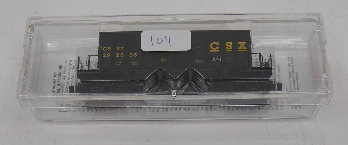 Micro-Trains 12500070 N CSX 43' 3-Bay Ortner Rapid Discharge Hopper #292336