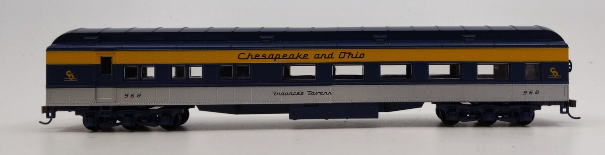 Athearn 7823 HO Scale Cheapeake & Ohio "Fraunce's Tavern" Diner Car #968